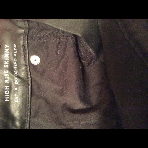 Skinny High Rise Pleather Pants - Picture 4 of 5